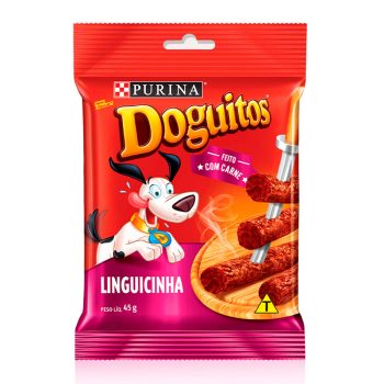 Petisco Doguitos Bifinho Rodízio Cães Linguicinha 45g