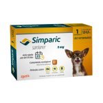 Simparic Antipulgas e Carrapatos Para Cães 1,3 a 2,5kg - 1 Comprimido