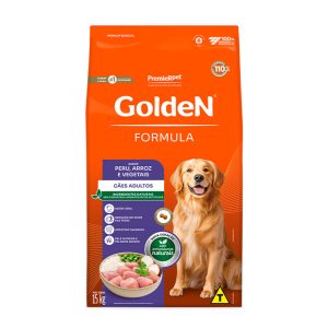 Ração Golden Fórmula Cães Adultos Peru e Arroz 15kg