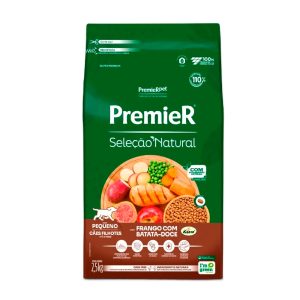 Ração Seleção Natural Premier Para Cães Filhotes Raças Pequenas Sabor Frango Com Batata Doce 2,5kg