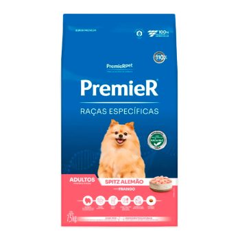 Ração Premier Raças Específicas Spitz Alemão Cães Adultos Frango 7,5kg