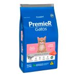 Ração Premier Ambientes Internos Gatos Filhotes Pelos Longos Sabor Salmão - 7,5kg