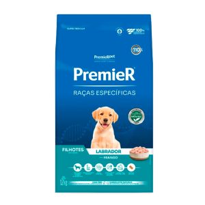 Ração Premier Raças Específicas Labrador Cães Filhotes Frango 12kg