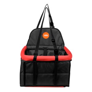Assento Tubline Transpet Big Para Cães E Gatos Vermelho E Preto Até 15kg