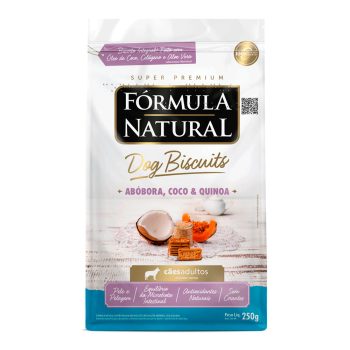 Biscoito Fórmula Natural Dog Biscuits Cães Adultos Porte Médio e Grande Sabor Abóbora 250g