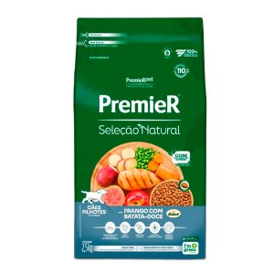 Ração Seleção Natural Premier Para Cães Filhotes Sabor Frango Com Batata Doce 2,5kg