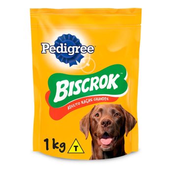 Biscoito Pedigree Biscrok Maxi Para Cães Adultos Raças Grandes 1kg