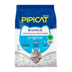Areia Higiênica Pipicat Bianco Para Gatos 1,8kg