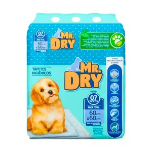 Tapete Higiênico Mr. Dry 60x60cm 7 Unidades