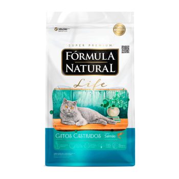 Ração Fórmula Natural Life Para Gatos Castrados Salmão 1kg