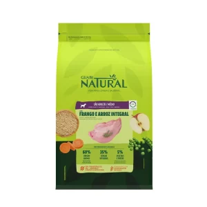 Ração Guabi Natural Cães Adultos Porte Médio Sabor Frango e Arroz Integral 12kg