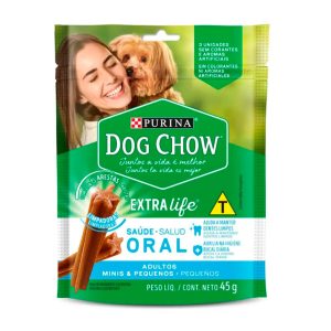 Petisco Dog Chow Extra Life Saúde Oral Para Cães Porte Mini e Pequeno 45g