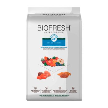 Ração Biofresh Para Cães Adultos Raças Médias Mix de Carne, Frutas e Legumes 10,1kg