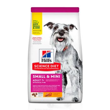 Ração Hill's Science Diet Para Cães Adultos 7+ Pequenos e Mini 2,4kg