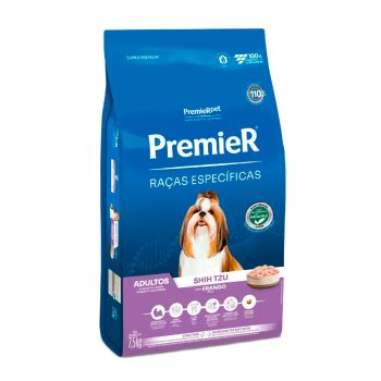 Ração Premier Raças Específicas Para Cães Adultos Shih Tzu Sabor Frango 7,5kg