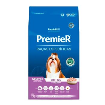 Ração Premier Raças Específicas Para Cães Adultos Shih Tzu Sabor Frango 7,5kg