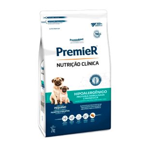 Ração Premier Nutrição Clínica Hipoalergênico Cães Porte Pequeno Proteína Hidrolisada 2kg