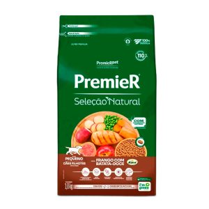 Ração Seleção Natural Premier Para Cães Filhotes Raças Pequenas Sabor Frango Com Batata Doce 1kg