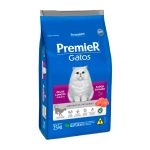 Ração Premier Ambientes Internos Gatos Adultos Pelos Longos Salmão - 7,5kg