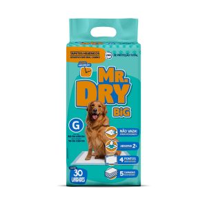 Tapete Higiênico Mr. Dry Big 80x60cm 30 Unidades