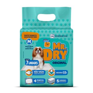 Tapete Higiênico Mr. Dry 80x60cm 7 Unidades
