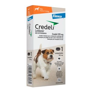 Credeli Antipulgas 225mg Para Cães 5,5Kg A 11Kg 1 Comprimido