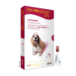 Antipulgas Revolution 12% Para Cães de 10,1 a 20kg - 1 Pipeta