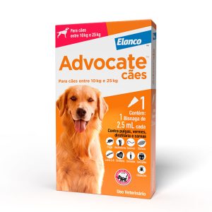Antipulgas Advocate Para Cães De 10 A 25kg 2,5mL 1 Pipeta
