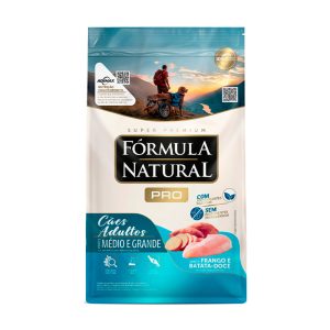 Ração Fórmula Natural Pró Cães Adultos Porte Médio e Grande Frango e Arroz Integral 15kg