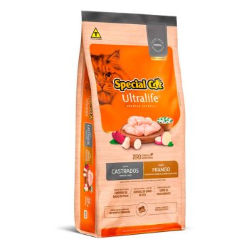 Ração Special Cat Ultralife Para Gatos Adultos Castrados Frango e Arroz 1kg