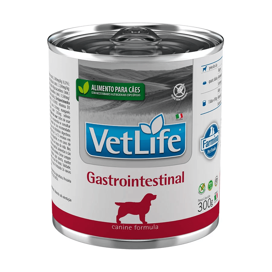 Ração Úmida Farmina Vet Life para Cães Adultos - Gastrointestinal 300g