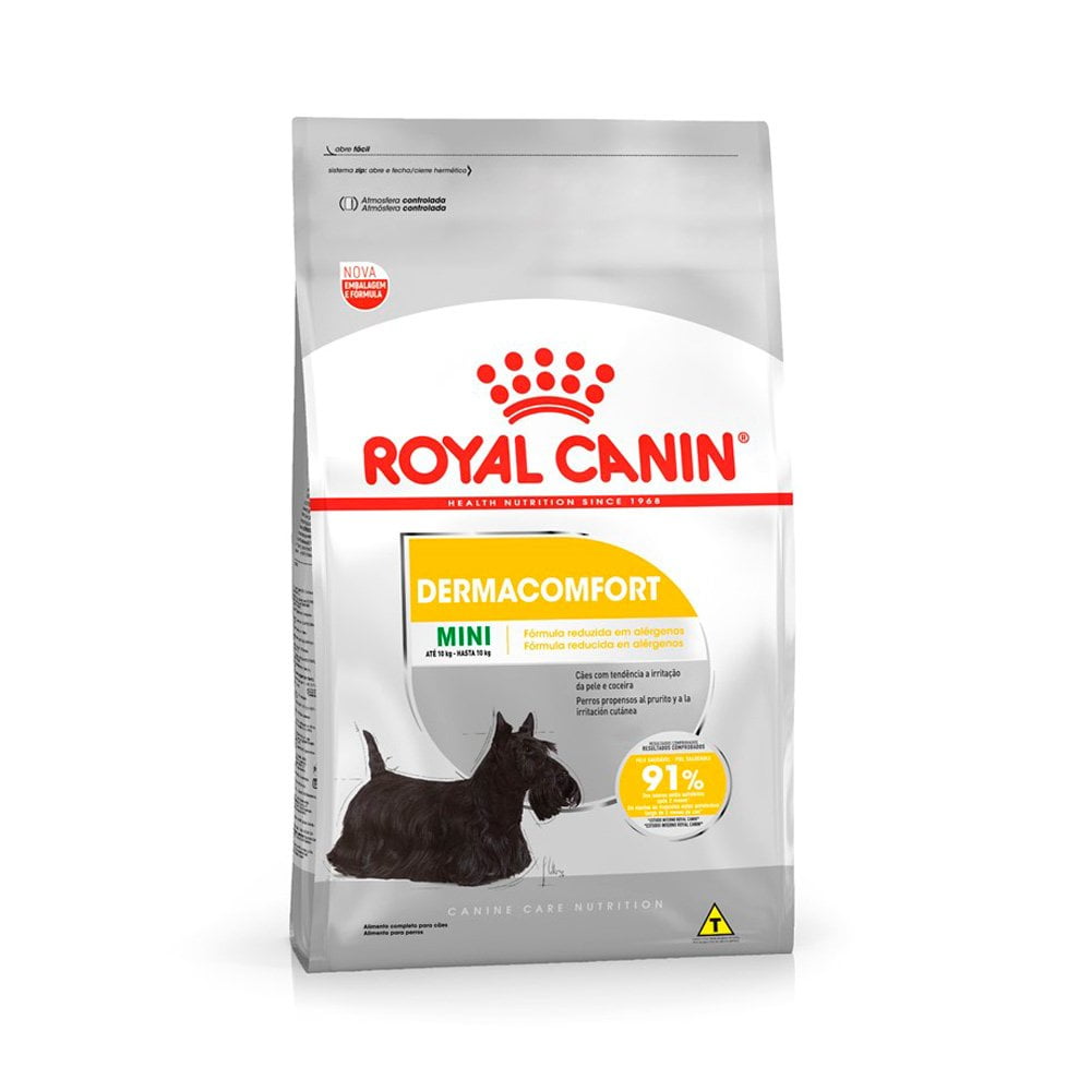 Ração Royal Canin Mini Dermacomfort Cães Adultos Porte Pequeno - 7,5kg