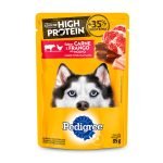 Ração Úmida Pedigree High Protein Sachê Cães Adultos - Carne e Frango Ao Molho 85g