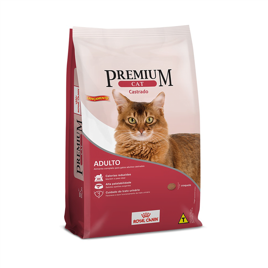 Ração Royal Canin Premium Cat Gatos Adultos Castrados - 1kg