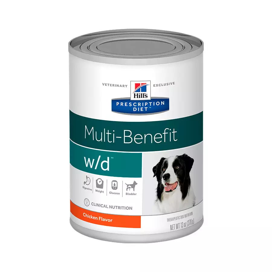 Ração Canine Prescription Diet W/d Controle Da Glicemia Em Lata P/ Cães 370g - Hills