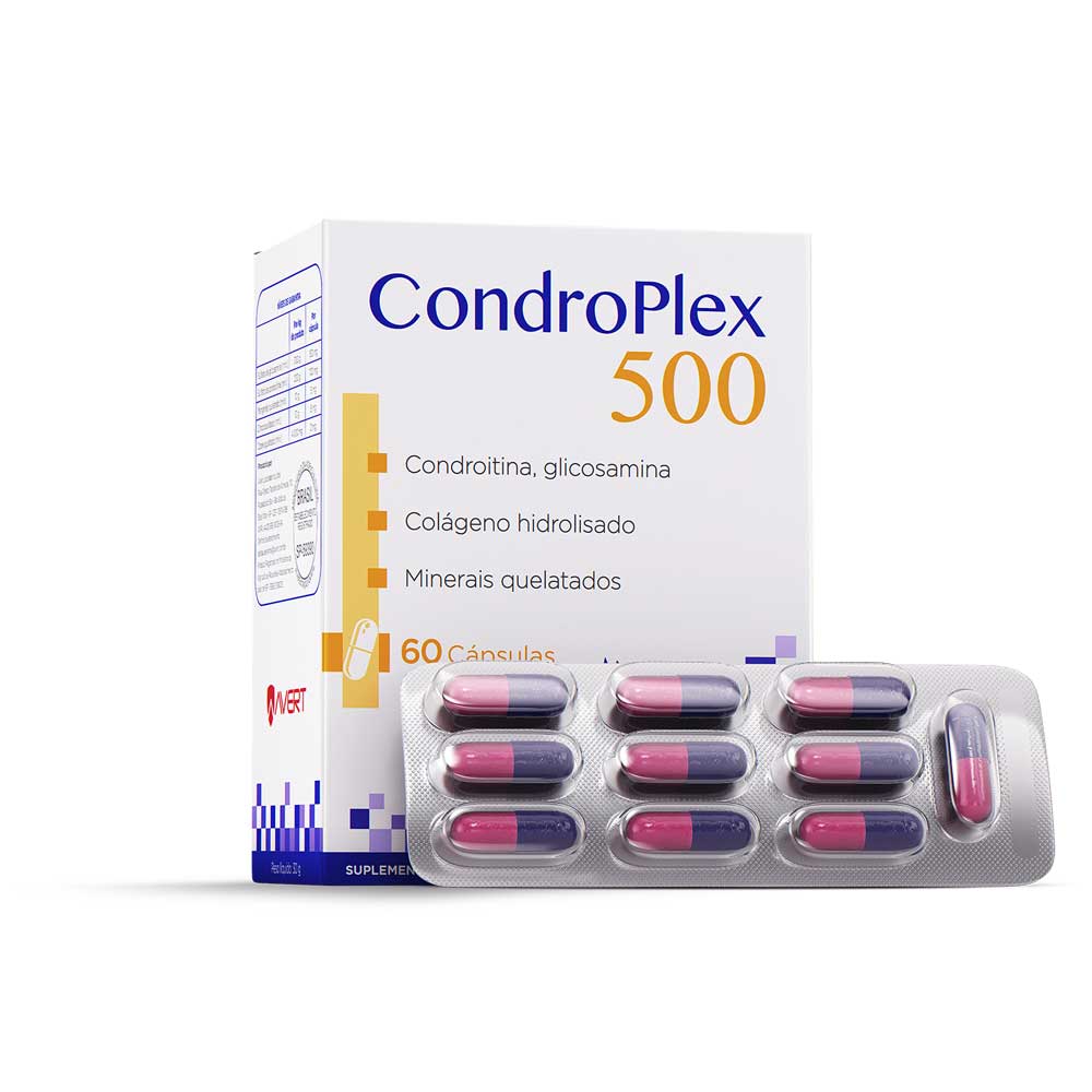 Suplemento Avert Condroplex 500 - 60 Cápsulas