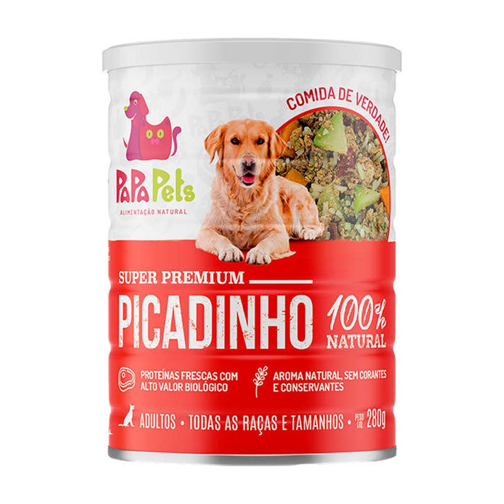 Alimento Natural Papapets Para Cães Adultos - Sabor Picadinho 280g