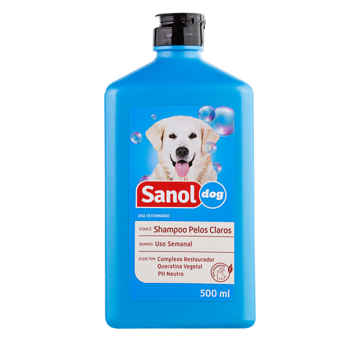 Shampoo Sanol Dog - Pelos Claros 500ml
