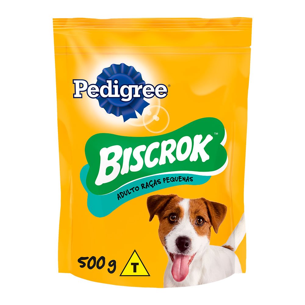 Biscoito Pedigree Biscrok Para Cães Adultos Raças Pequenas - 500g