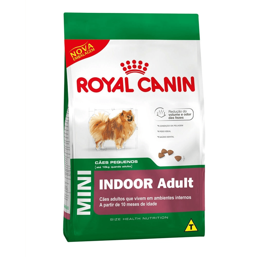 Ração Royal Canin Mini Indoor Cães Adultos Porte Pequeno - 2,5kg