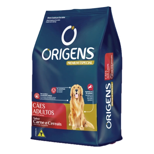 Ração Origens Cães Adultos Carne e Cereais - 20kg