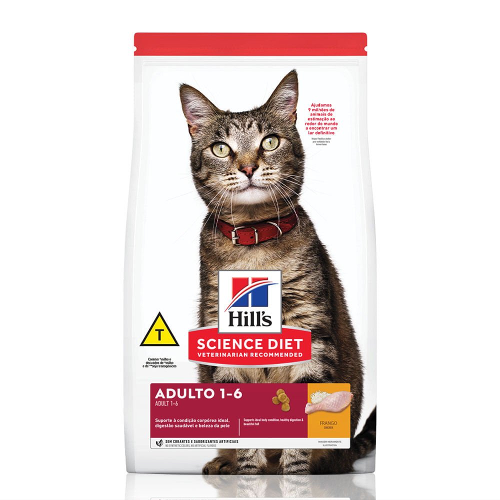 Ração Hill's Science Diet para Gatos Adultos Frango - 1kg