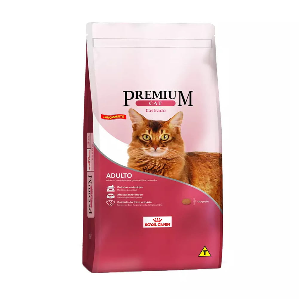 Ração Royal Canin Premium Cat Gatos Adultos Castrados - 10,1kg