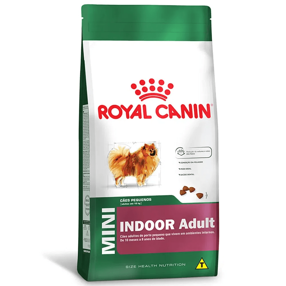 Ração Royal Canin Mini Indoor Cães Adultos Porte Pequeno - 1kg