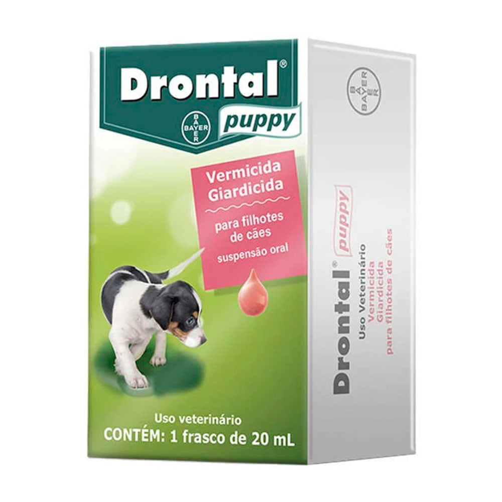 Vermífugo Drontal Puppy Suspensão Oral Cães Filhotes - 20ml