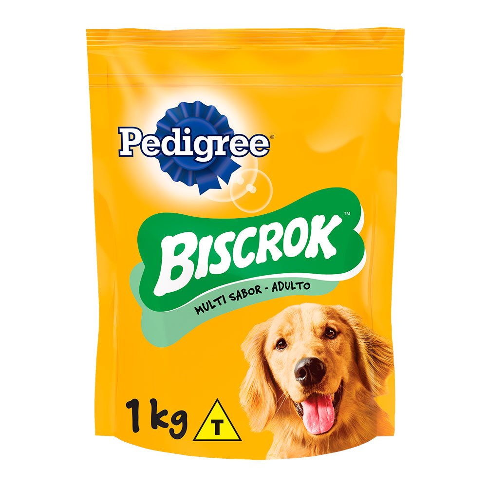 Biscoito Pedigree Biscrok Multi Para Cães Adultos - 1kg