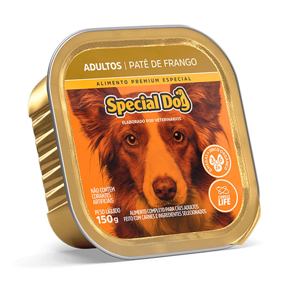 Ração Úmida Special Dog Patê Cães Adultos Sabor - Frango 150g