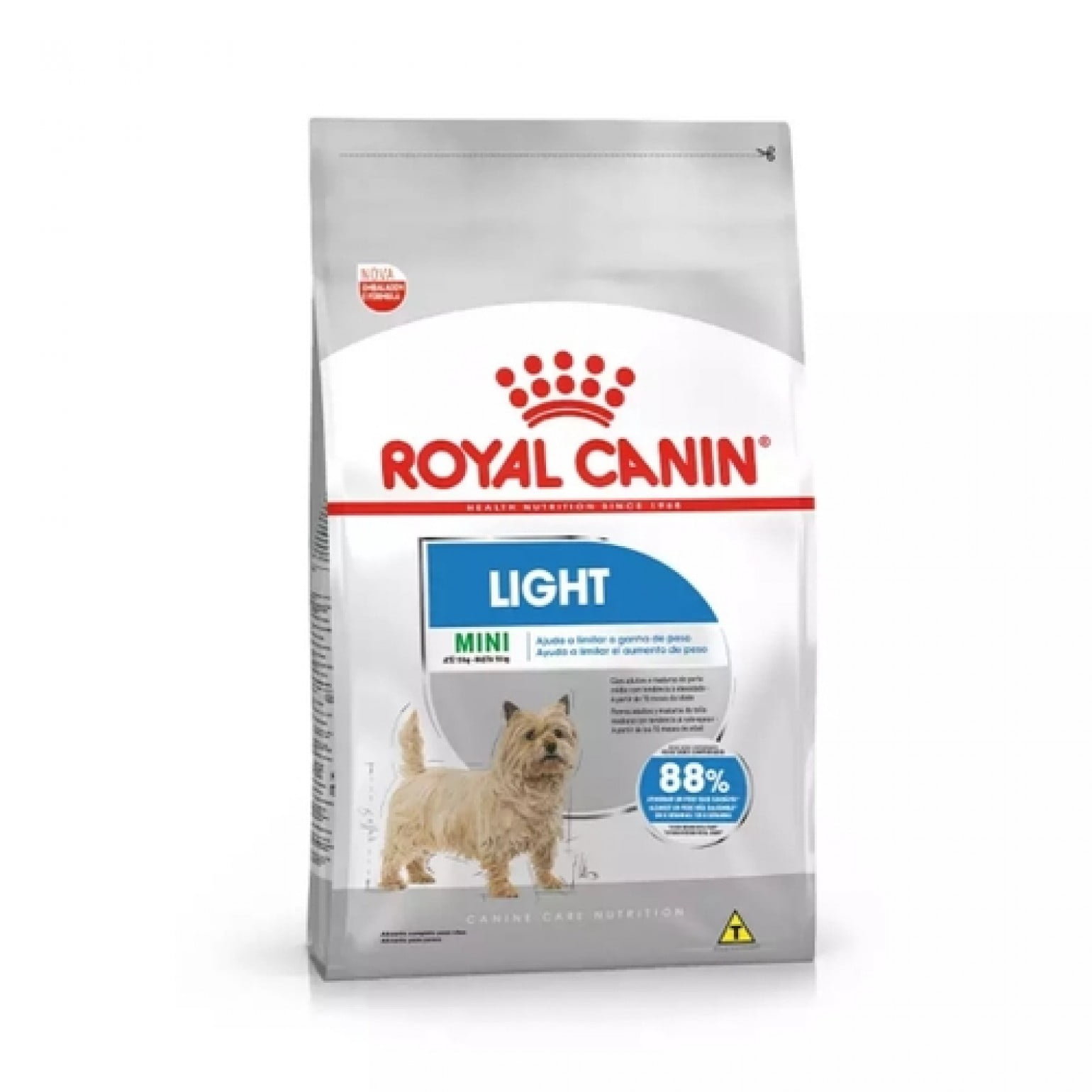 Ração Royal Canin Mini Light Cães Adultos Raças Pequenas - 2,5kg