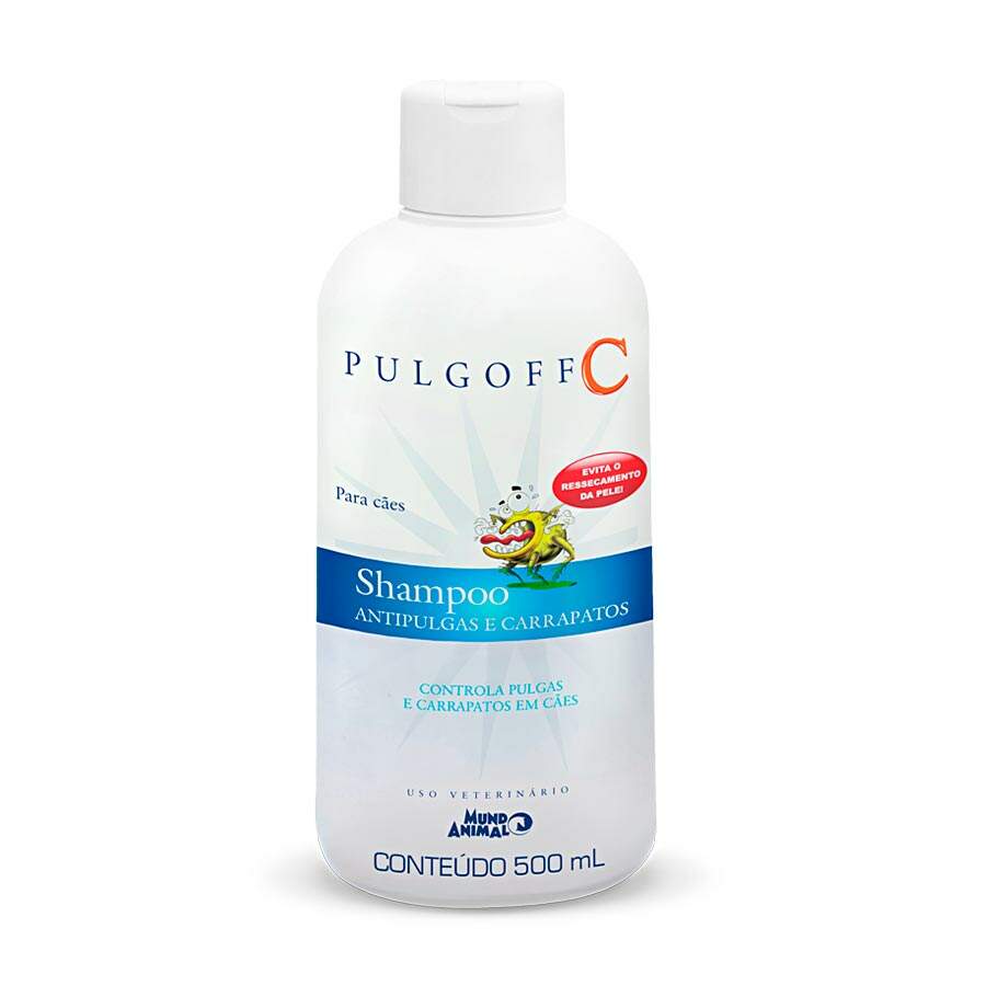 Shampoo Pulgoff C Antipulgas E Carrapatos Mundo Animal 500ml
