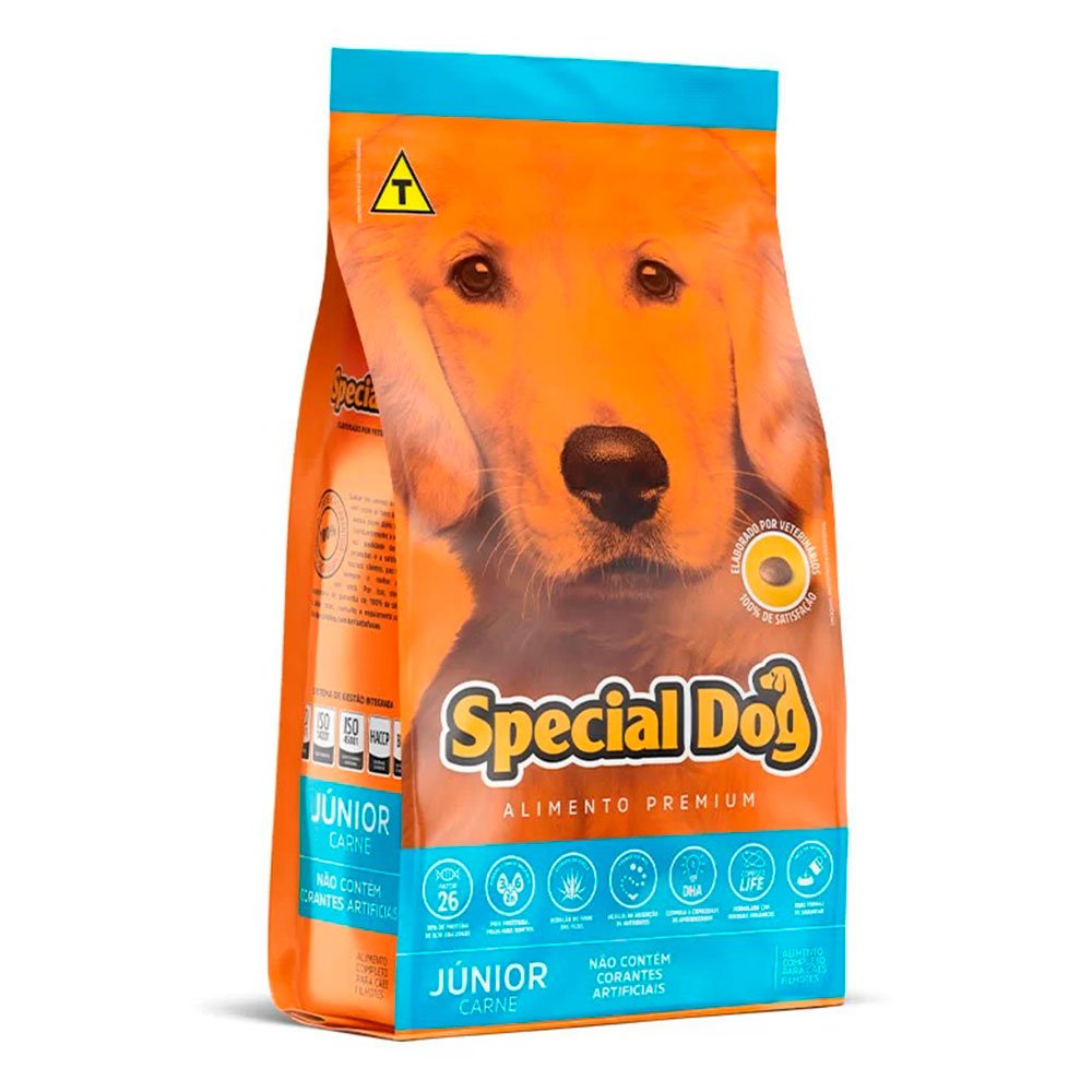Ração Special Dog Júnior Para Cães Filhotes Sabor Carne - 10,1kg